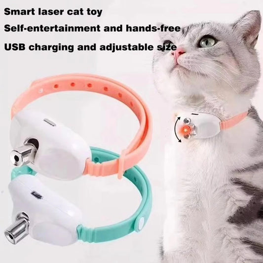 Rechargeable Automatic Laser Cat Collar — Hands-Free Play