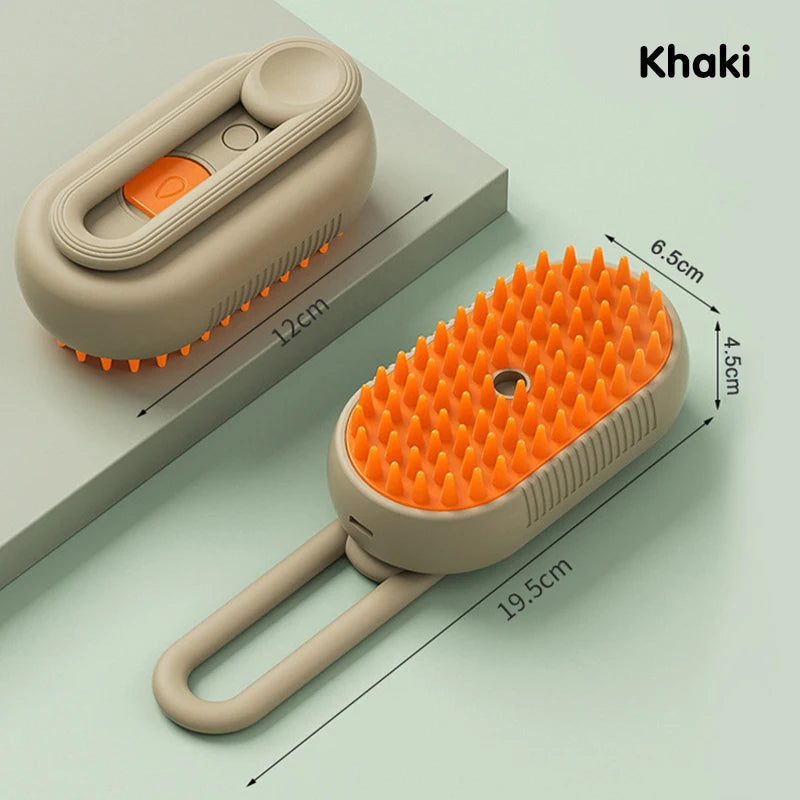 Iron Paw 3-in-1 Electric Steam Grooming Brush — Retractable Handle