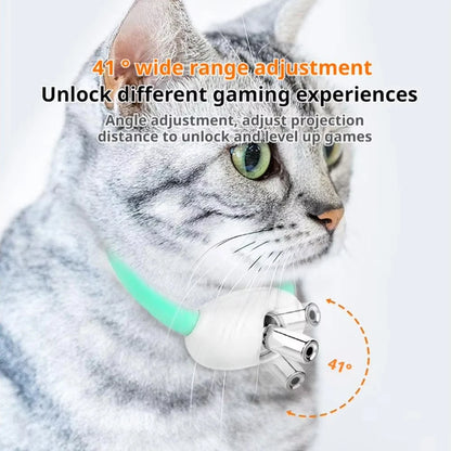 Rechargeable Automatic Laser Cat Collar — Hands-Free Play