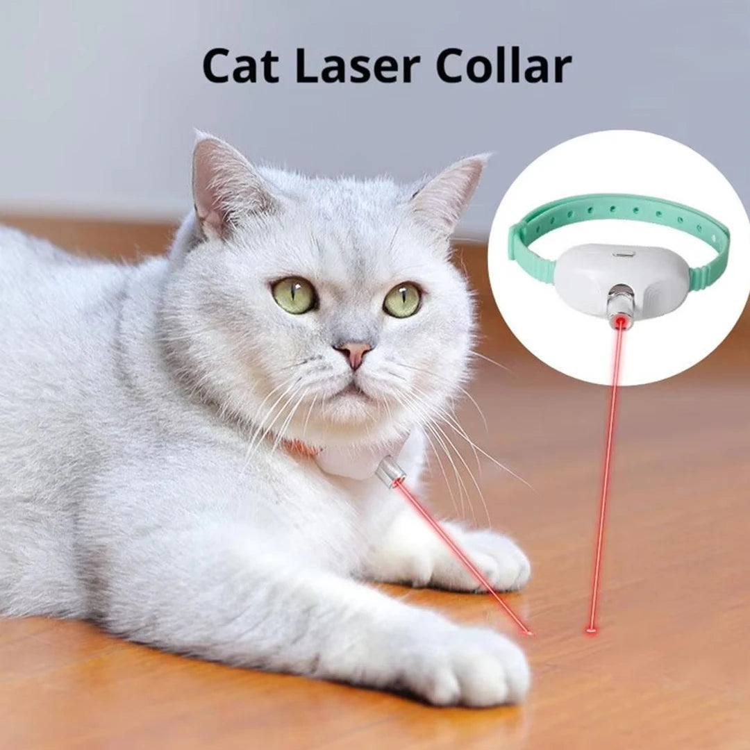 Rechargeable Automatic Laser Cat Collar — Hands-Free Play