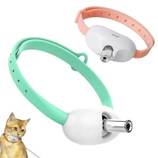 Rechargeable Automatic Laser Cat Collar — Hands-Free Play
