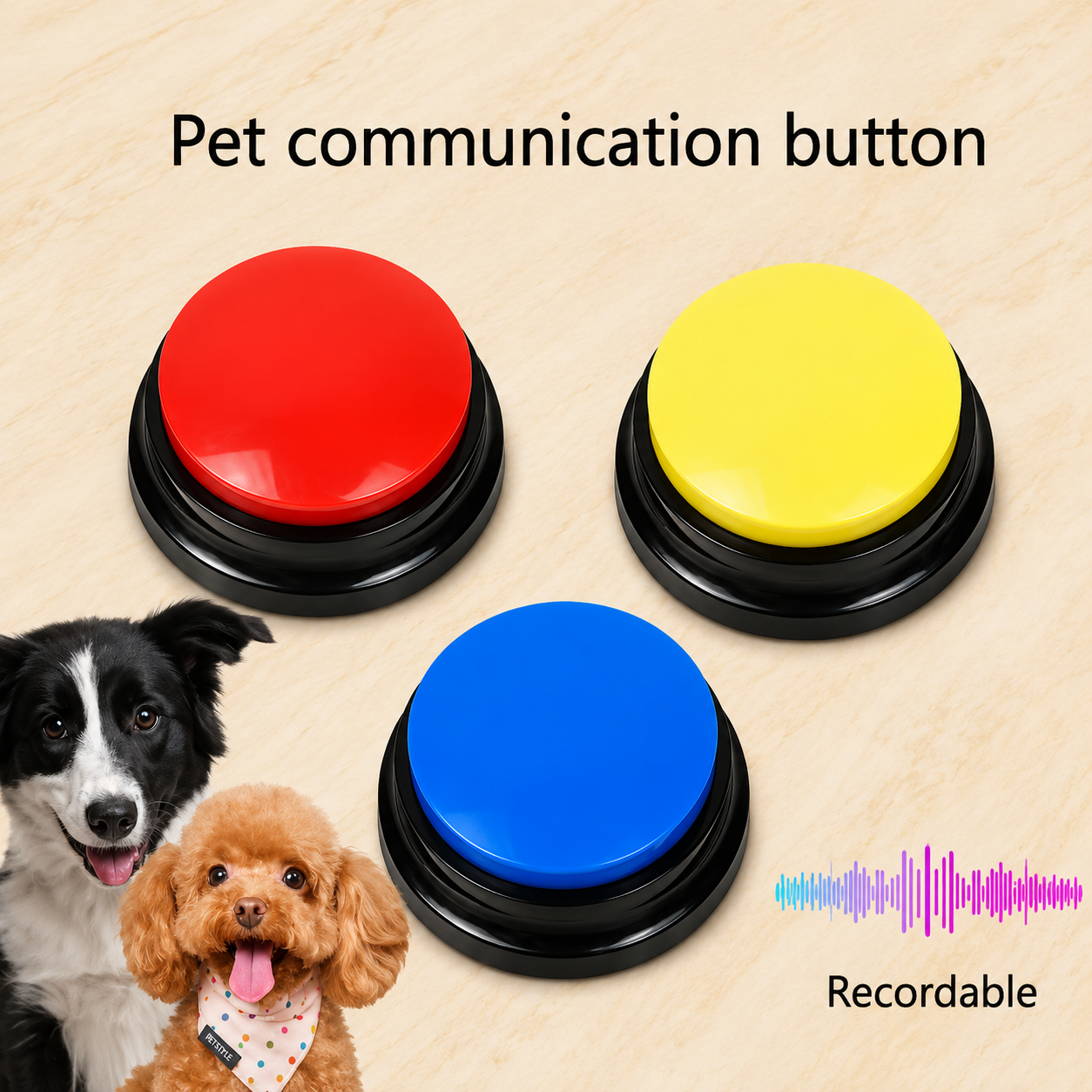 Iron Paw Dog Communication Training Buttons