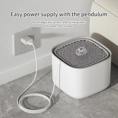 3L Filtered Pet Water Fountain — USB Circulating Dispenser