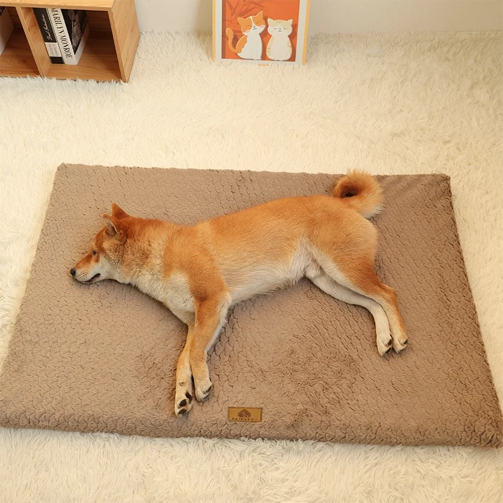 Iron Paw 3D Foam Pet Bed with Removable Faux Fur Cover