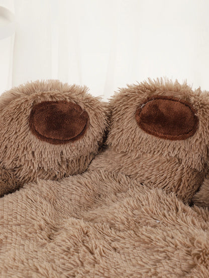 Iron Paw Fluffy Round Pet Bed