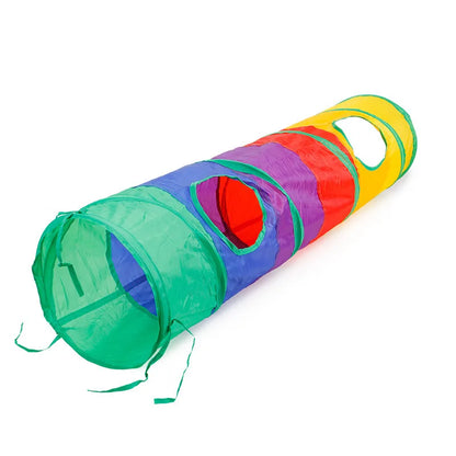 Foldable Crinkle Cat Tunnel — Multi-Way Play Tube