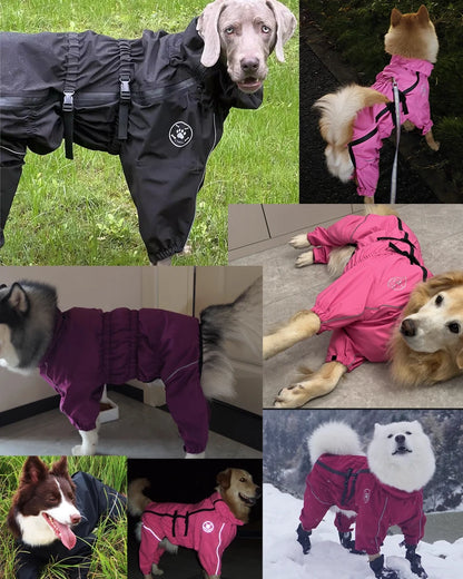Iron Paw Waterproof Reflective Dog Raincoat