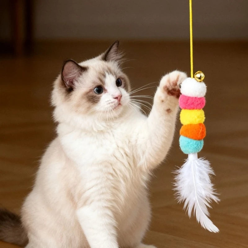 Electric Auto-Swing Cat Toy — Interactive Feather Teaser