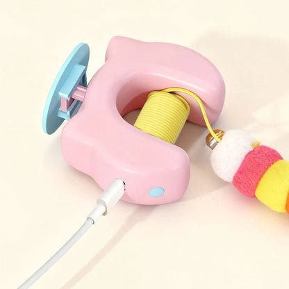 Electric Auto-Swing Cat Toy — Interactive Feather Teaser