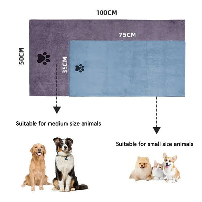 Iron Paw Super Absorbent Microfiber Pet Towel