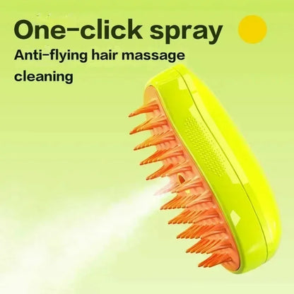 Iron Paw 3-in-1 Electric Steam Grooming Brush