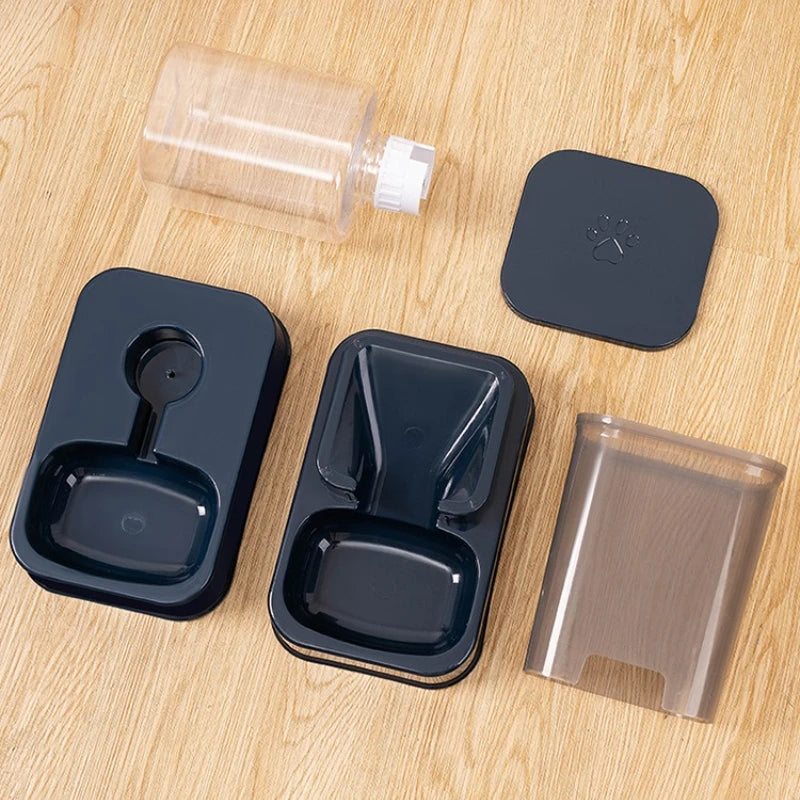 Automatic Gravity Pet Feeder & Water Bowl Set