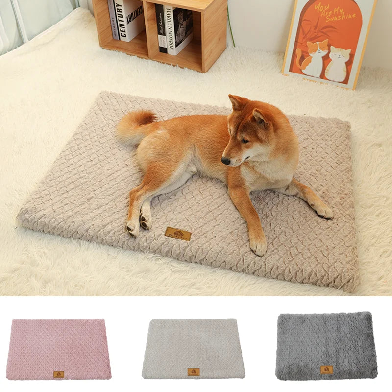 Iron Paw 3D Foam Pet Bed with Removable Faux Fur Cover