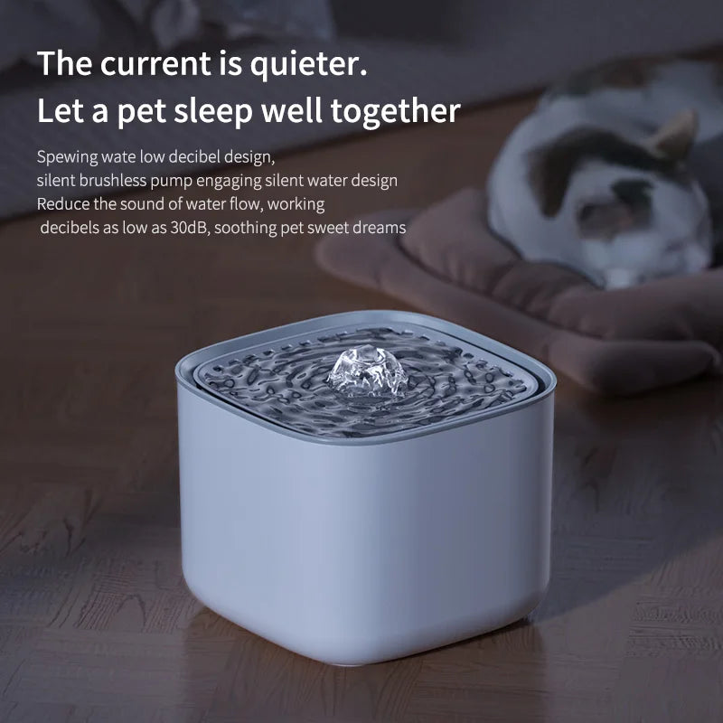 3L Filtered Pet Water Fountain — USB Circulating Dispenser