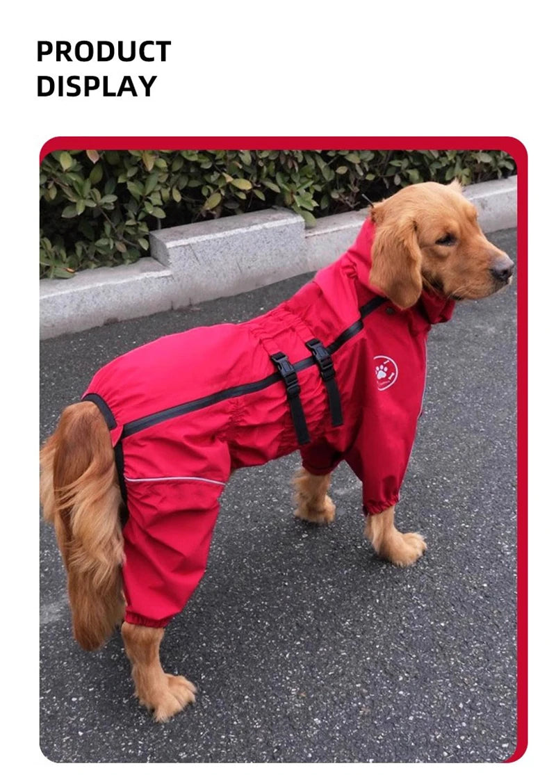 Iron Paw Waterproof Reflective Dog Raincoat
