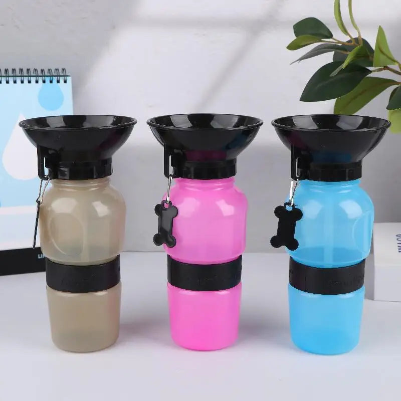 Portable Pet Water Bottle — Travel Drinking Bowl