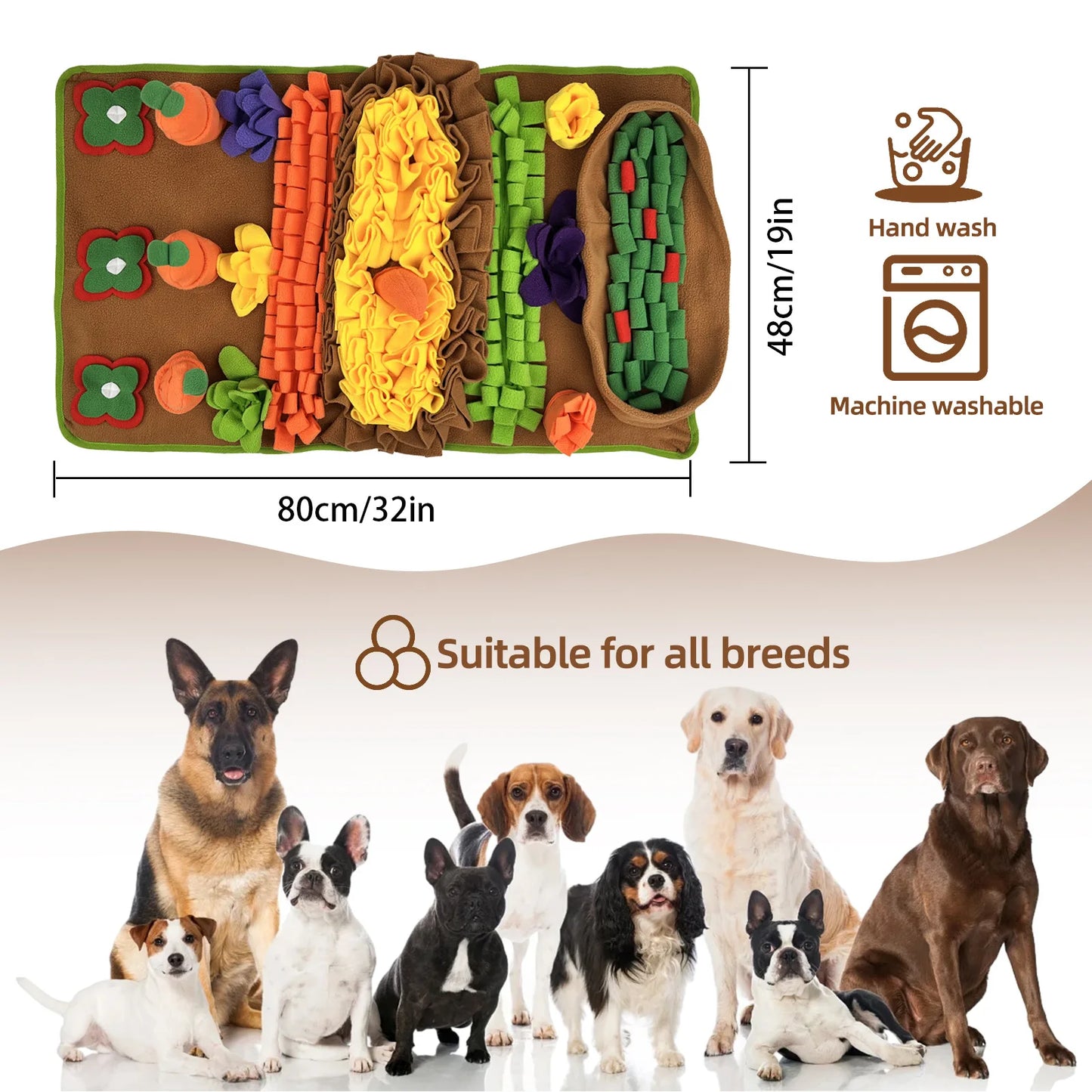 Iron Paw Large Snuffle Mat — Anti-Boredom Foraging Blanket
