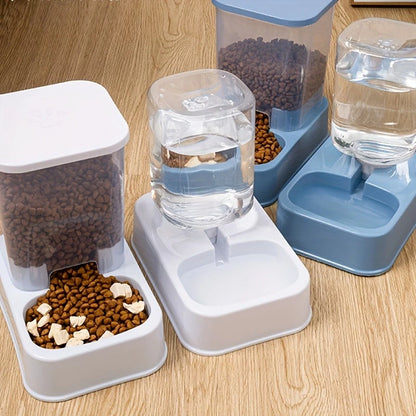 Automatic Gravity Pet Feeder & Water Bowl Set