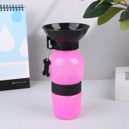 Portable Pet Water Bottle — Travel Drinking Bowl