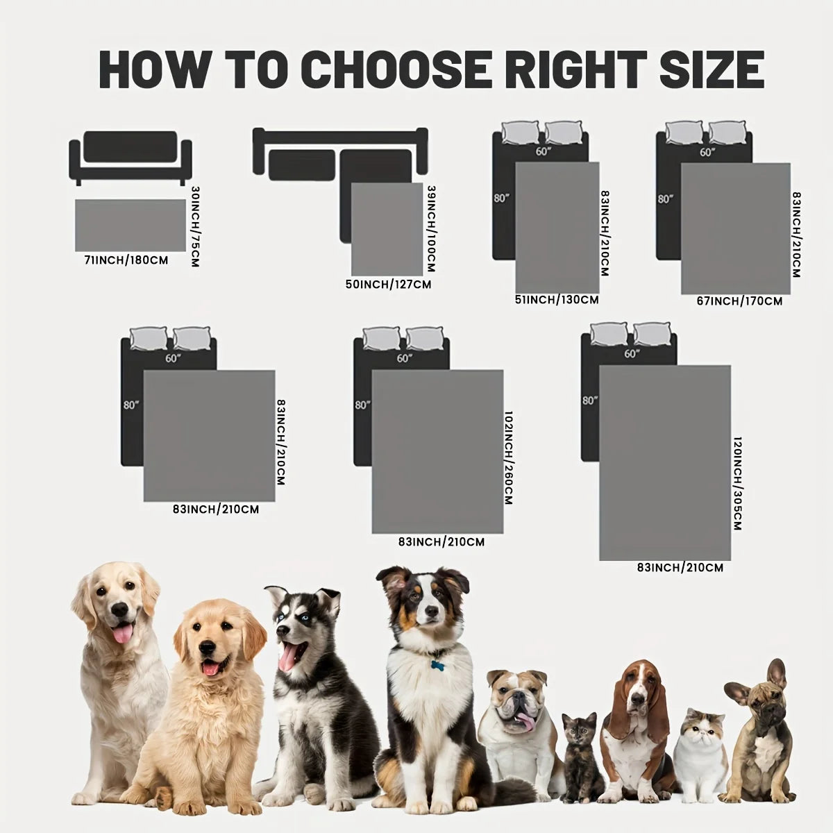 Iron Paw Waterproof Pet Blanket and Furniture Cover