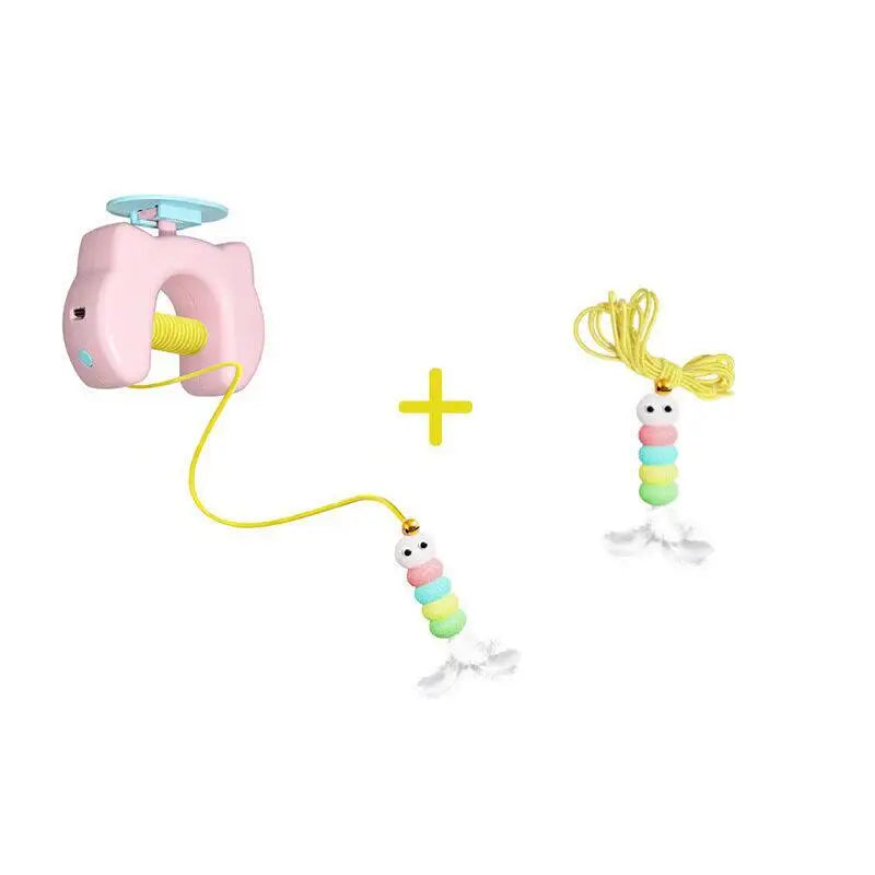 Electric Auto-Swing Cat Toy — Interactive Feather Teaser