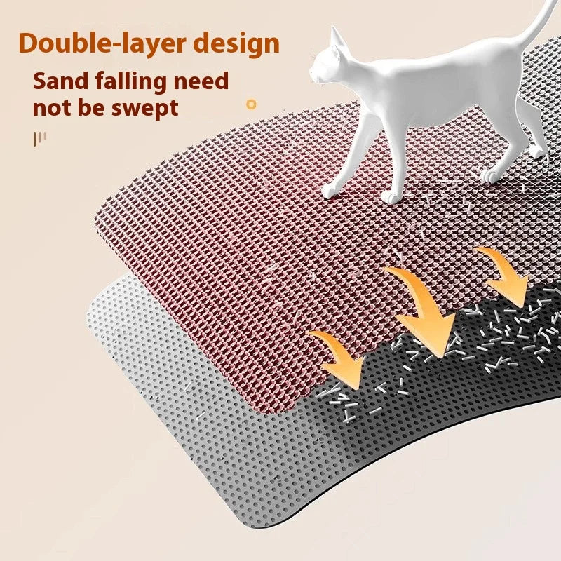 Iron Paw Waterproof Double-Layer Cat Litter Mat