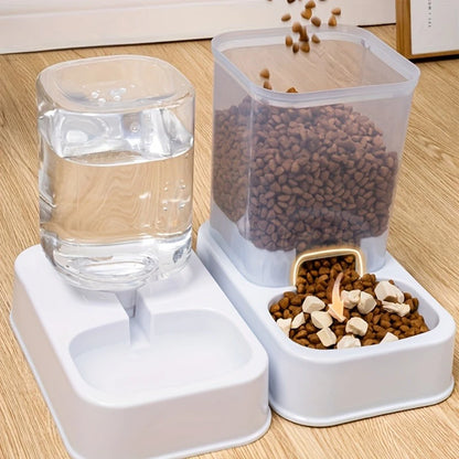Automatic Gravity Pet Feeder & Water Bowl Set