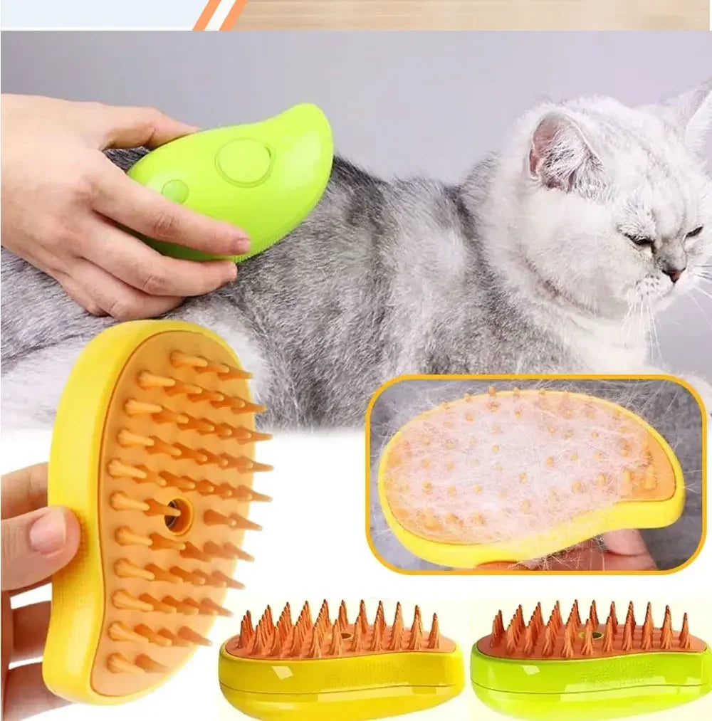 Iron Paw 3-in-1 Electric Steam Grooming Brush