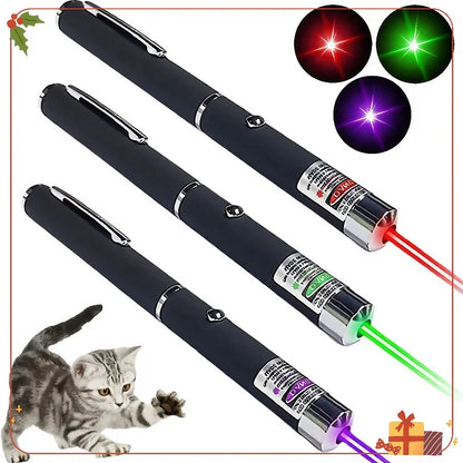 2-in-1 LED Laser Pointer — Cat Chase Toy & Flashlight