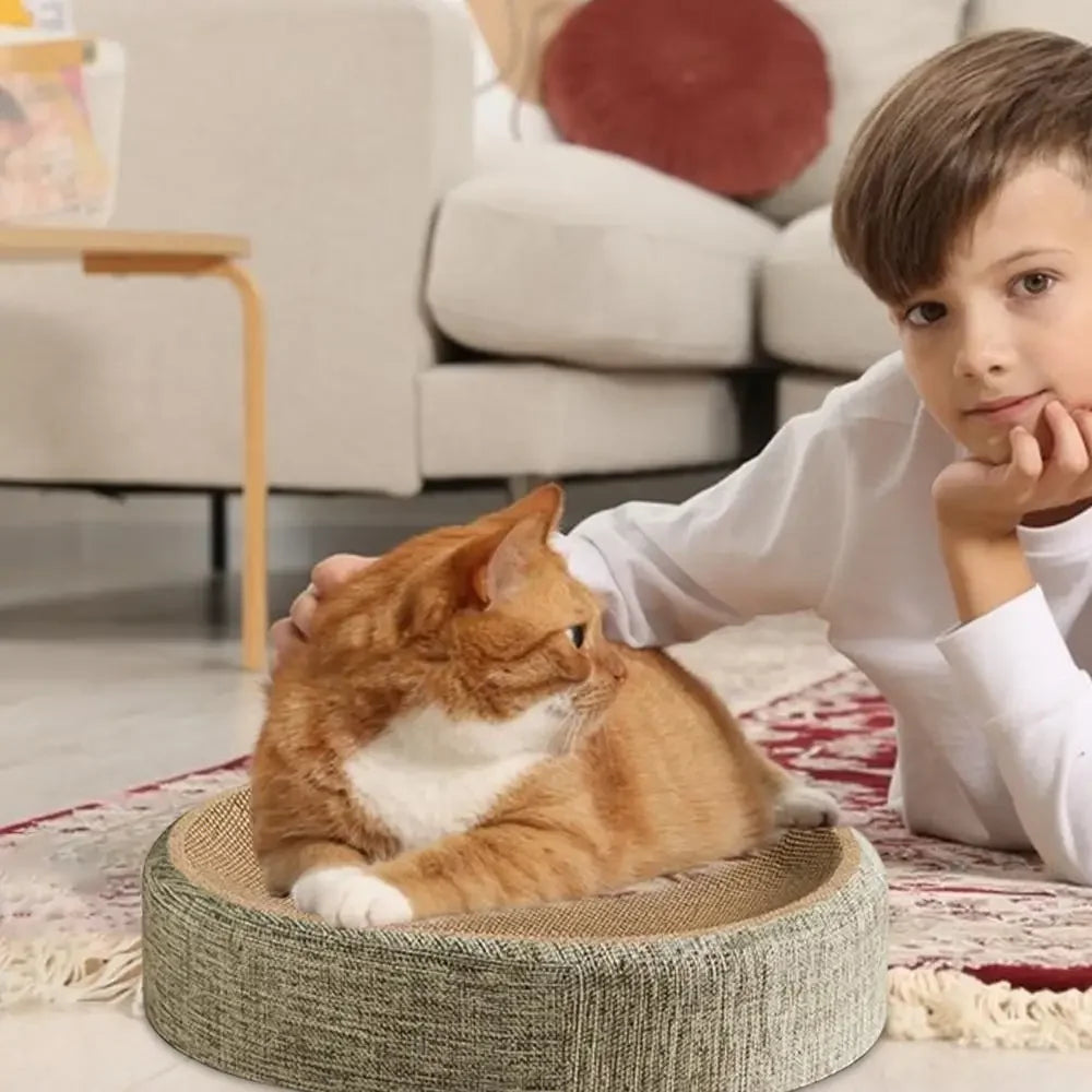 2-in-1 Sisal Cat Scratcher Bed — Furniture-Saving Lounger