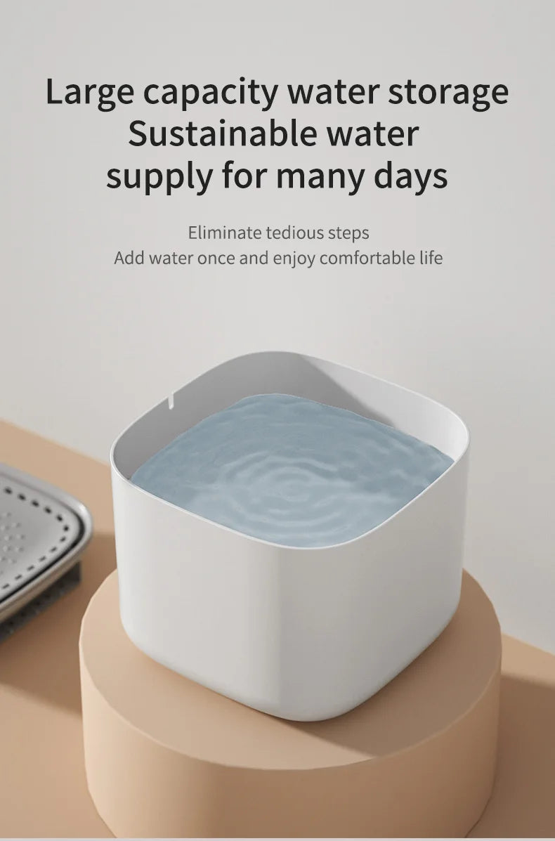 3L Filtered Pet Water Fountain — USB Circulating Dispenser