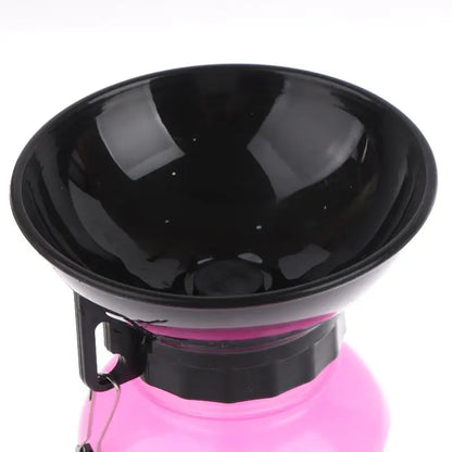 Portable Pet Water Bottle — Travel Drinking Bowl