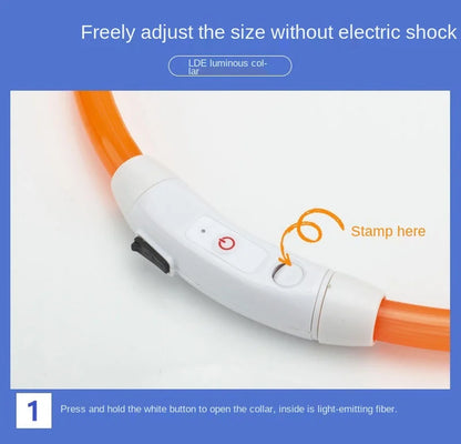 Iron Paw USB Rechargeable LED Safety Collar