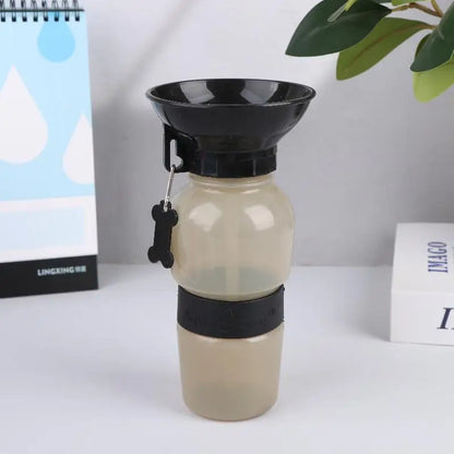 Portable Pet Water Bottle — Travel Drinking Bowl