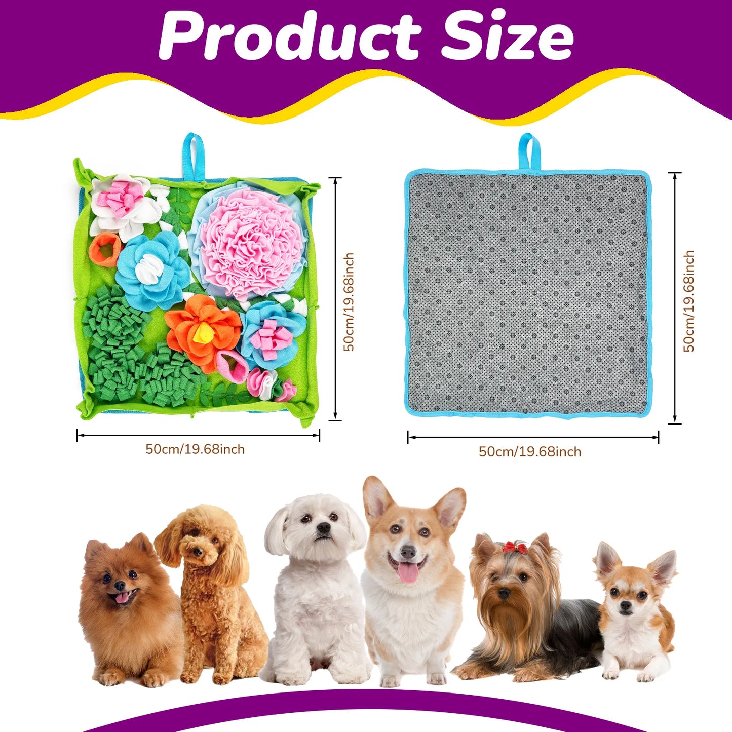 Iron Paw Large Snuffle Mat — Anti-Boredom Foraging Blanket