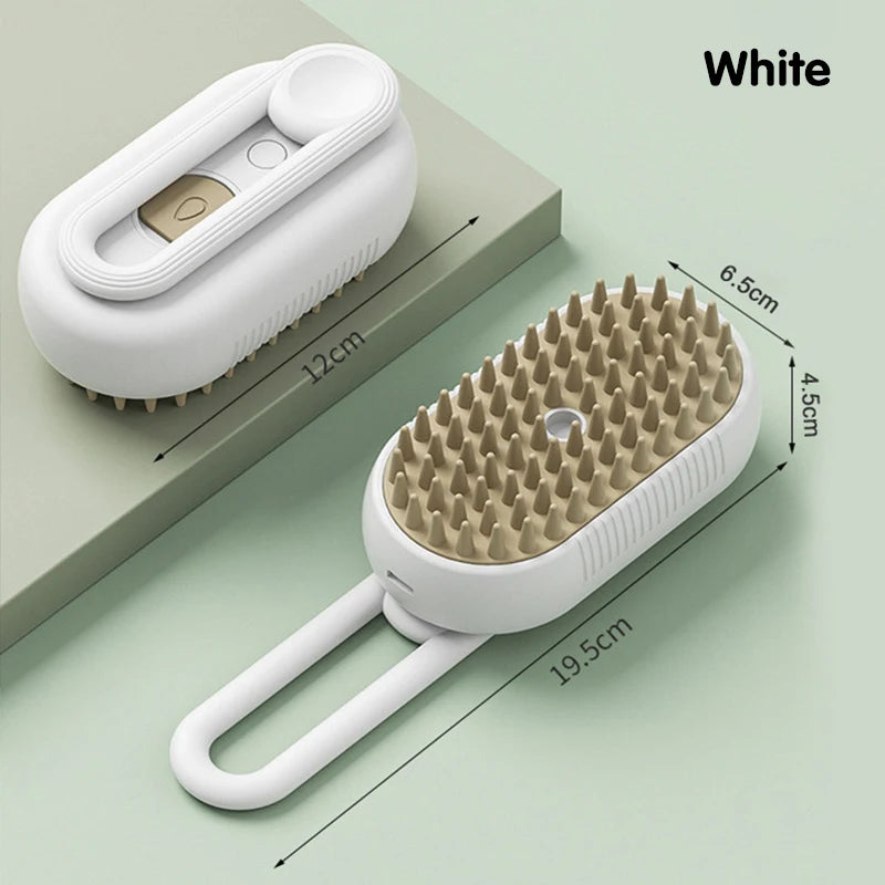 Iron Paw 3-in-1 Electric Steam Grooming Brush — Retractable Handle