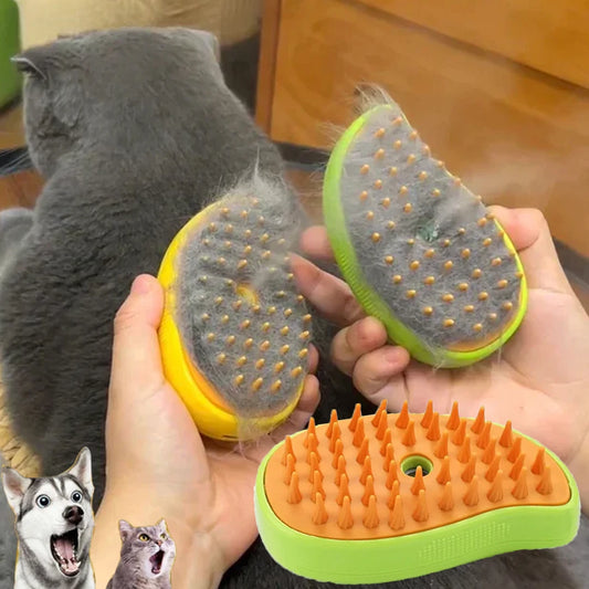 Iron Paw 3-in-1 Electric Steam Grooming Brush