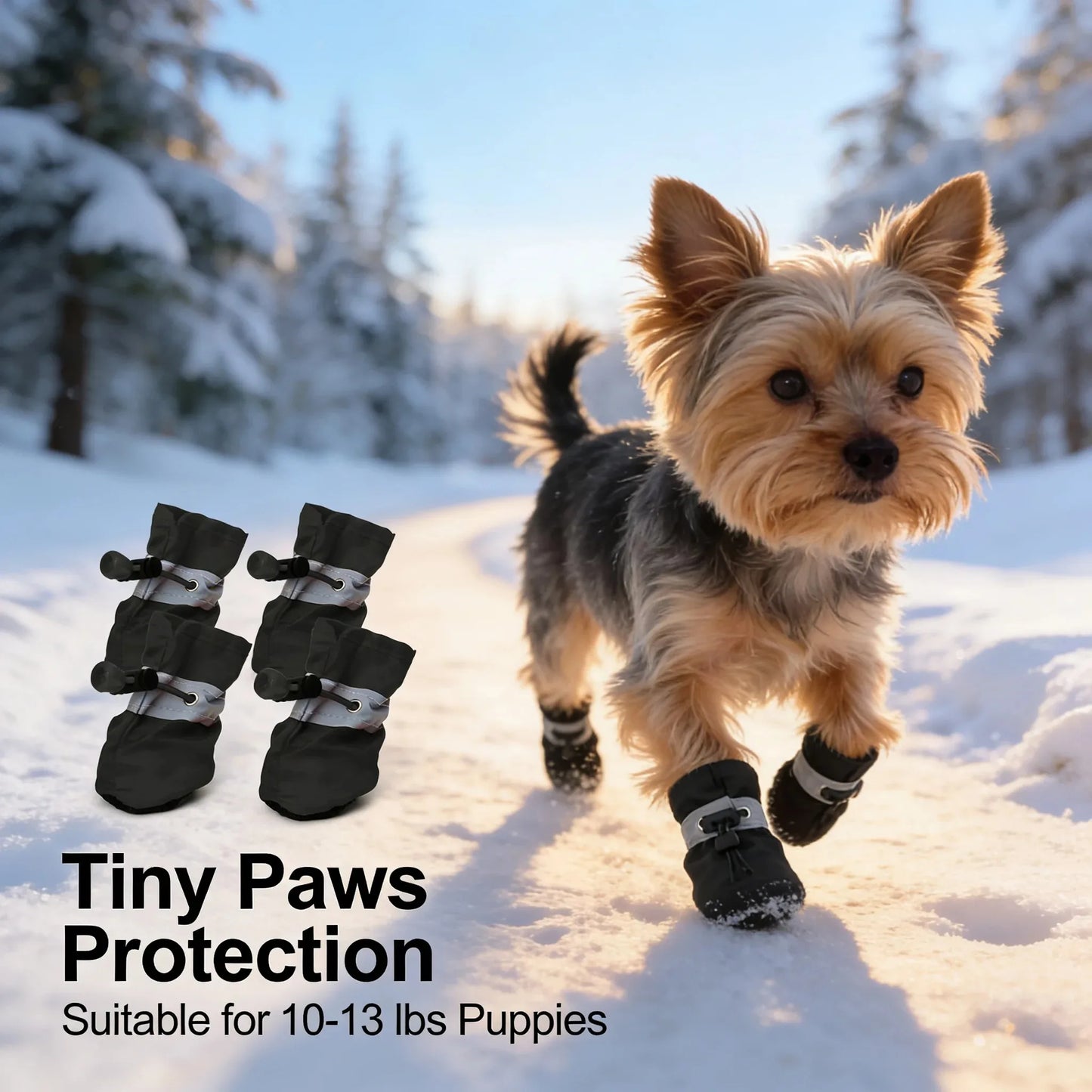 Waterproof Anti-Slip Puppy Shoes — Small Dog Boots