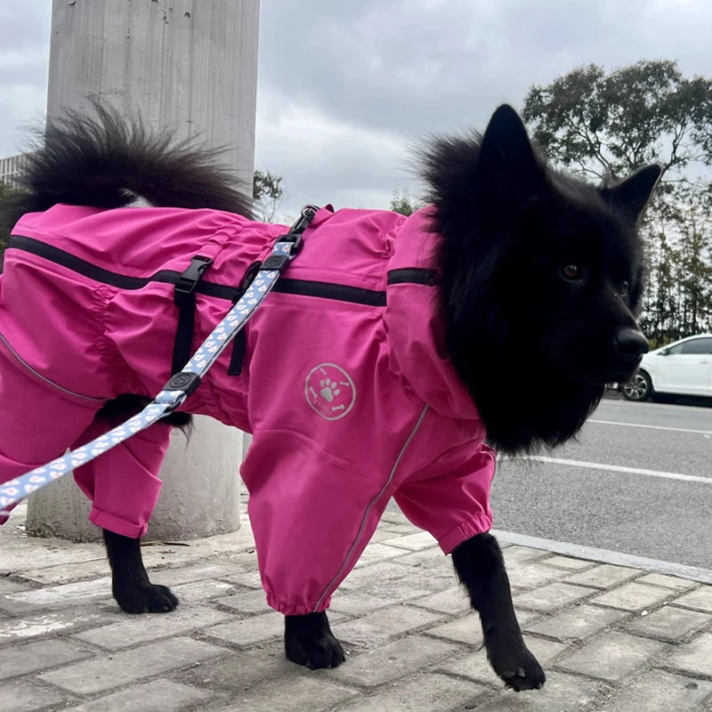 Iron Paw Waterproof Reflective Dog Raincoat