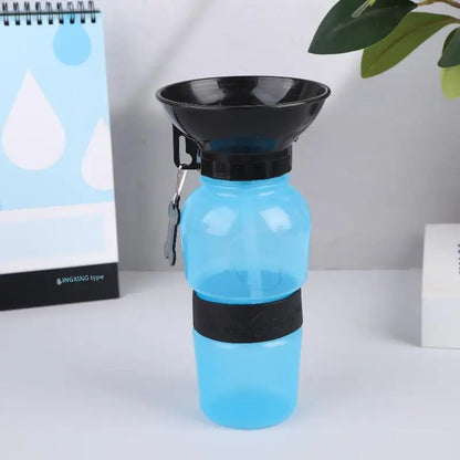 Portable Pet Water Bottle — Travel Drinking Bowl