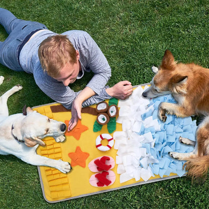 Iron Paw Large Snuffle Mat — Anti-Boredom Foraging Blanket