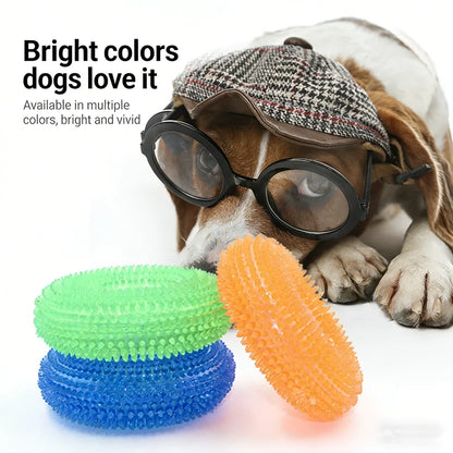 Iron Paw Chew Ring - Squeaky Rubber Ring for Dogs