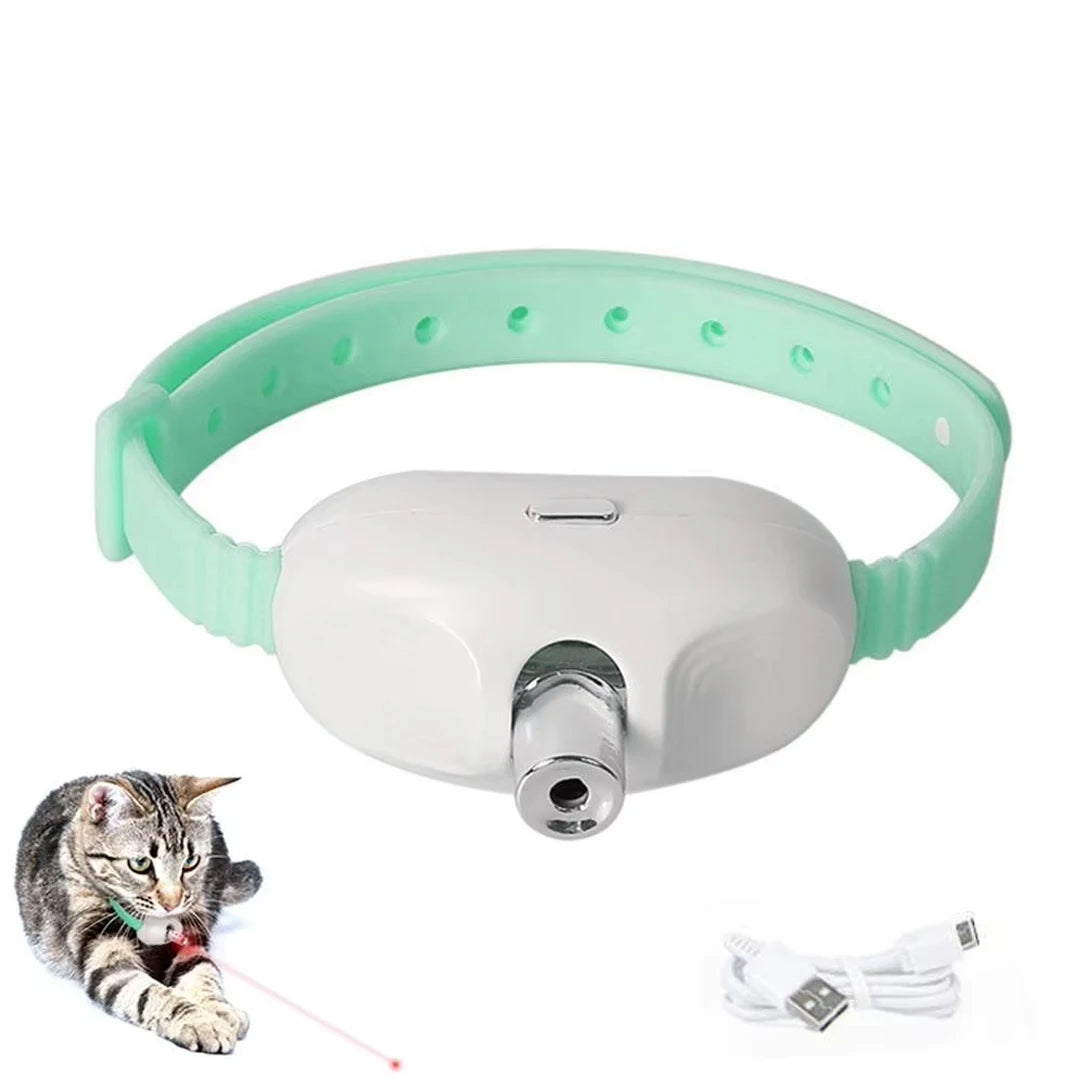 Rechargeable Automatic Laser Cat Collar — Hands-Free Play