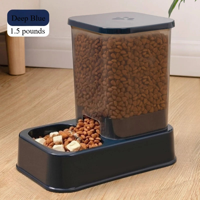 Automatic Gravity Pet Feeder & Water Bowl Set