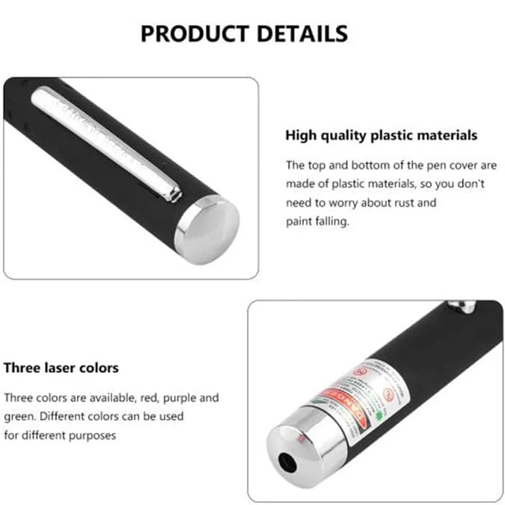2-in-1 LED Laser Pointer — Cat Chase Toy & Flashlight